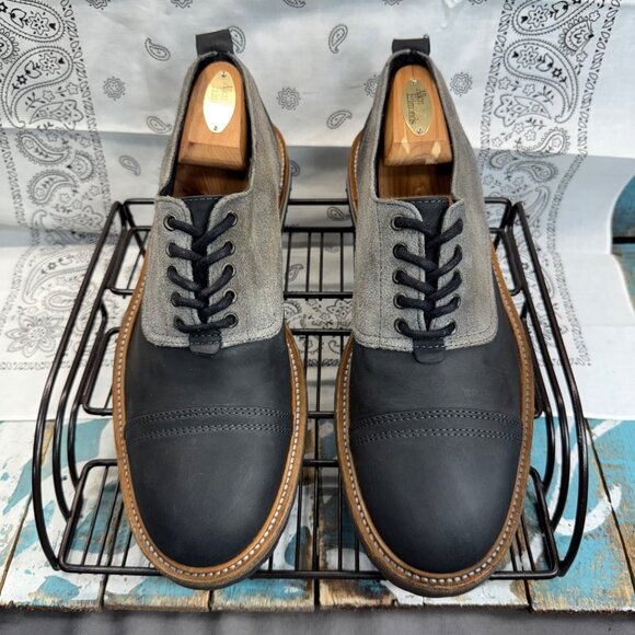 All Saints Jacks Place Portugal Men\'s Sz. 10.5M/ 44 EU Captoe Leather Oxford EUC main image 4
